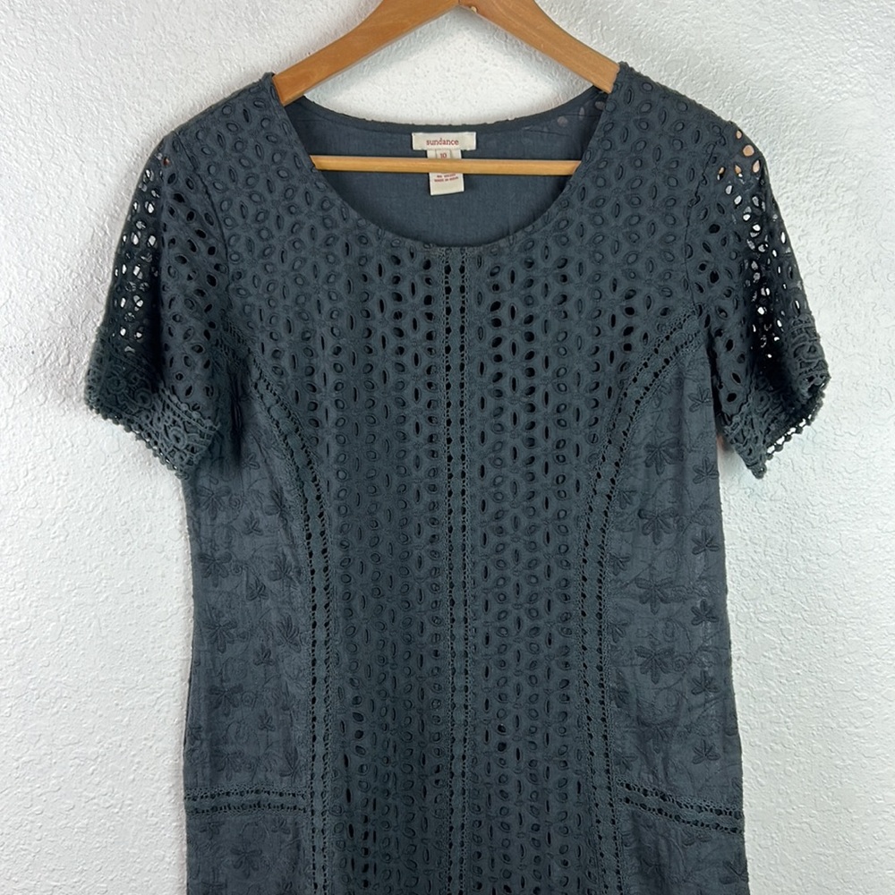 Sundance Black Dress Size 10 - Picture 4 of 13